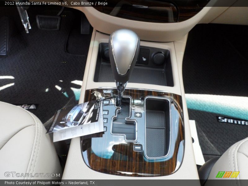 Cabo Bronze / Beige 2012 Hyundai Santa Fe Limited V6