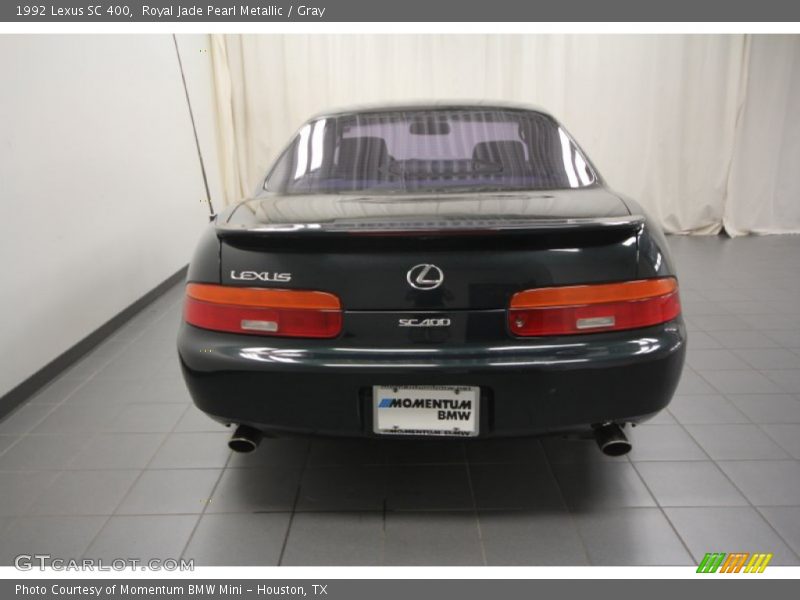 Royal Jade Pearl Metallic / Gray 1992 Lexus SC 400