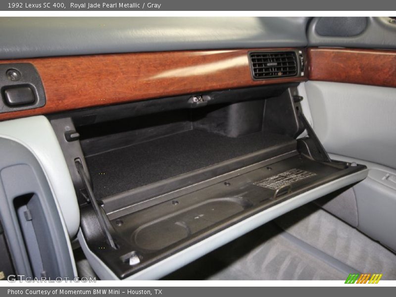 Royal Jade Pearl Metallic / Gray 1992 Lexus SC 400