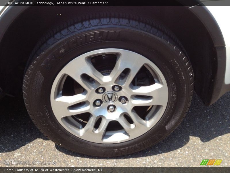 Aspen White Pearl / Parchment 2008 Acura MDX Technology