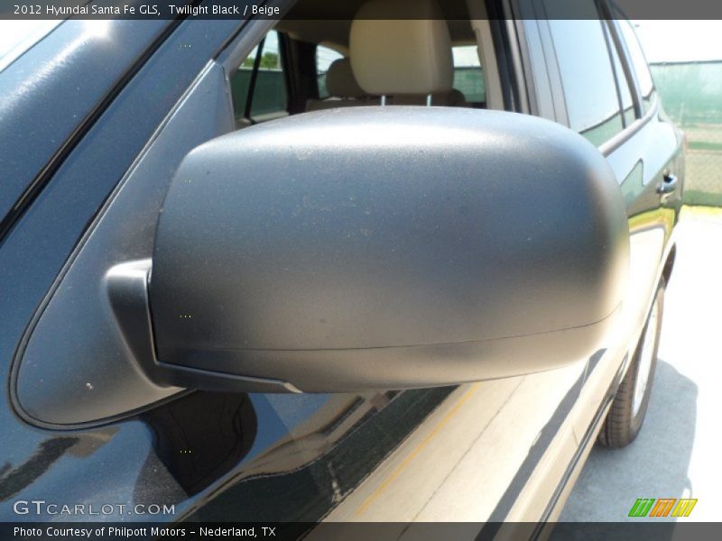 Twilight Black / Beige 2012 Hyundai Santa Fe GLS
