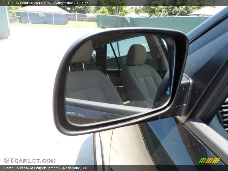 Twilight Black / Beige 2012 Hyundai Santa Fe GLS