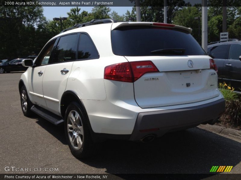 Aspen White Pearl / Parchment 2008 Acura MDX Technology