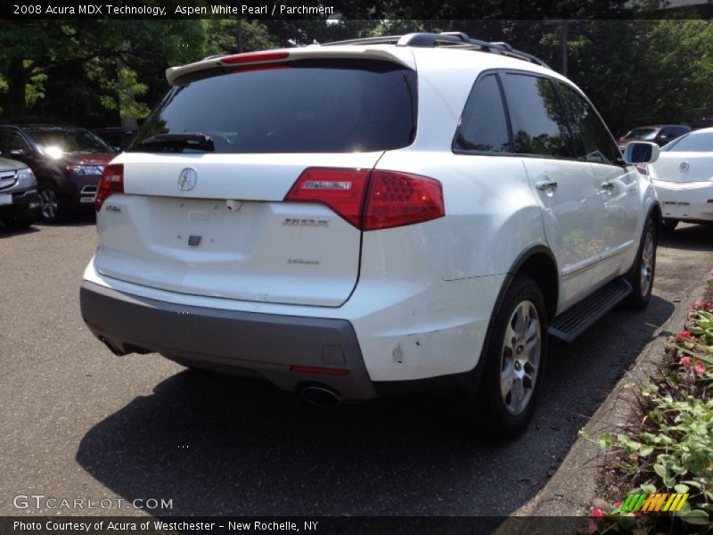 Aspen White Pearl / Parchment 2008 Acura MDX Technology
