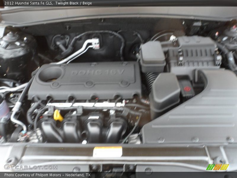 Twilight Black / Beige 2012 Hyundai Santa Fe GLS