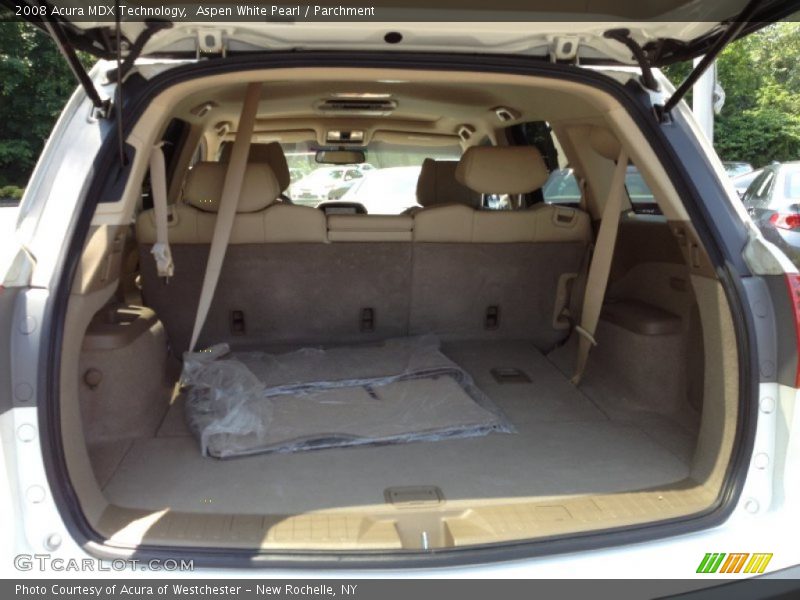 Aspen White Pearl / Parchment 2008 Acura MDX Technology
