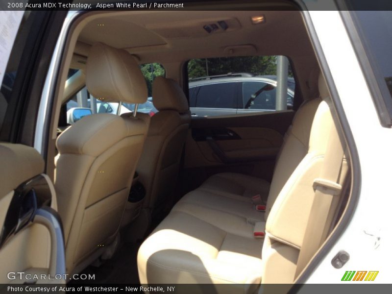 Aspen White Pearl / Parchment 2008 Acura MDX Technology