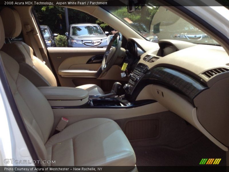 Aspen White Pearl / Parchment 2008 Acura MDX Technology
