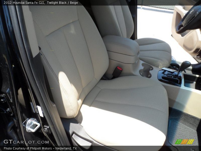 Twilight Black / Beige 2012 Hyundai Santa Fe GLS