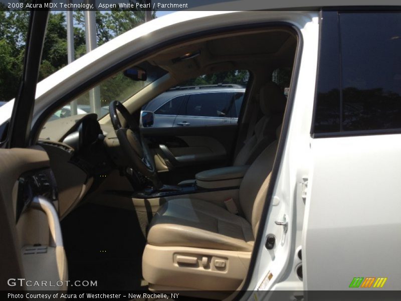 Aspen White Pearl / Parchment 2008 Acura MDX Technology