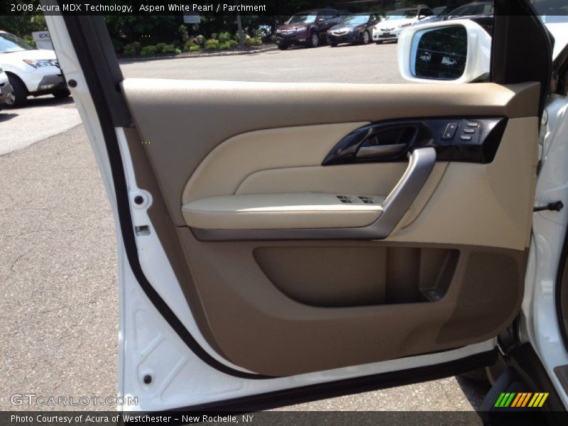 Aspen White Pearl / Parchment 2008 Acura MDX Technology