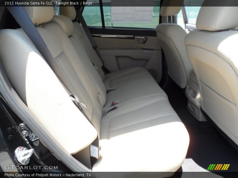 Twilight Black / Beige 2012 Hyundai Santa Fe GLS