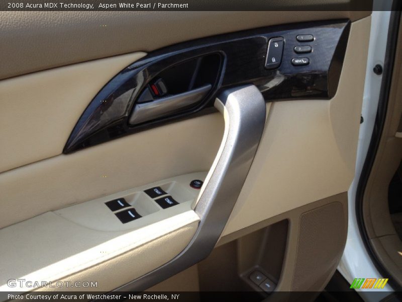 Aspen White Pearl / Parchment 2008 Acura MDX Technology