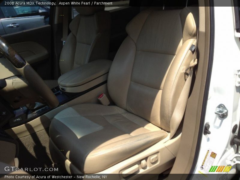 Aspen White Pearl / Parchment 2008 Acura MDX Technology