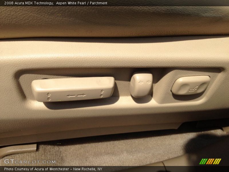 Aspen White Pearl / Parchment 2008 Acura MDX Technology