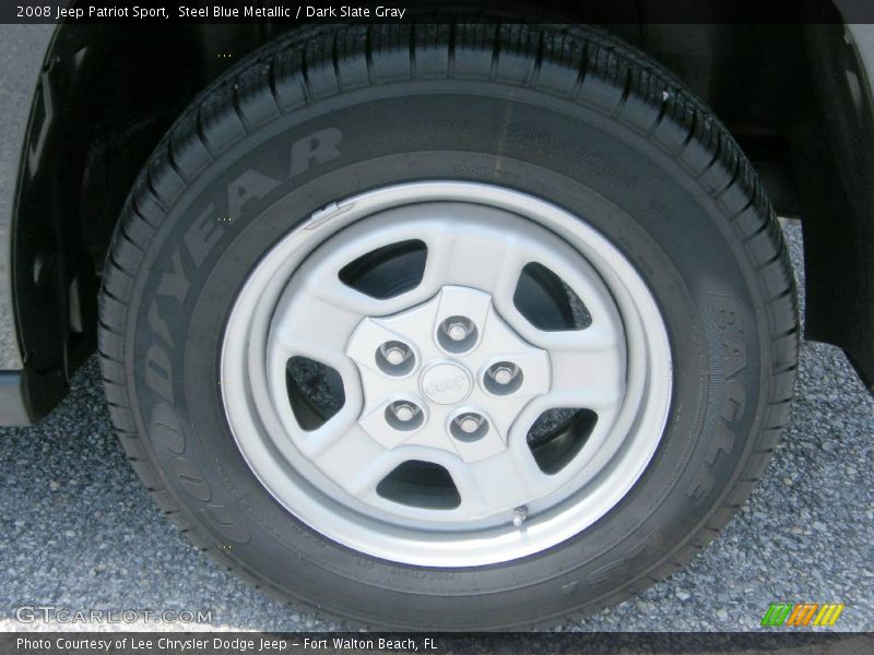 Steel Blue Metallic / Dark Slate Gray 2008 Jeep Patriot Sport