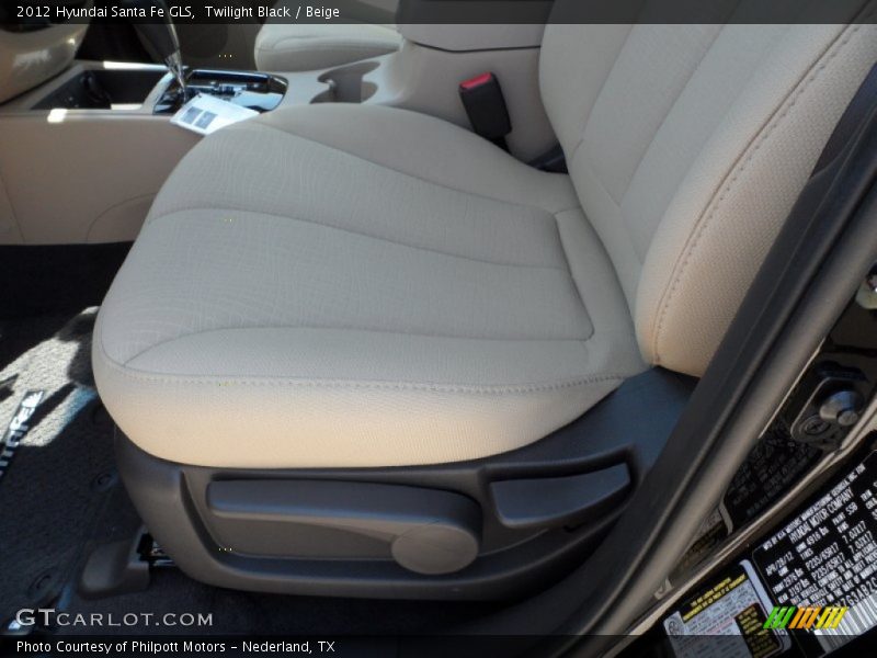 Twilight Black / Beige 2012 Hyundai Santa Fe GLS