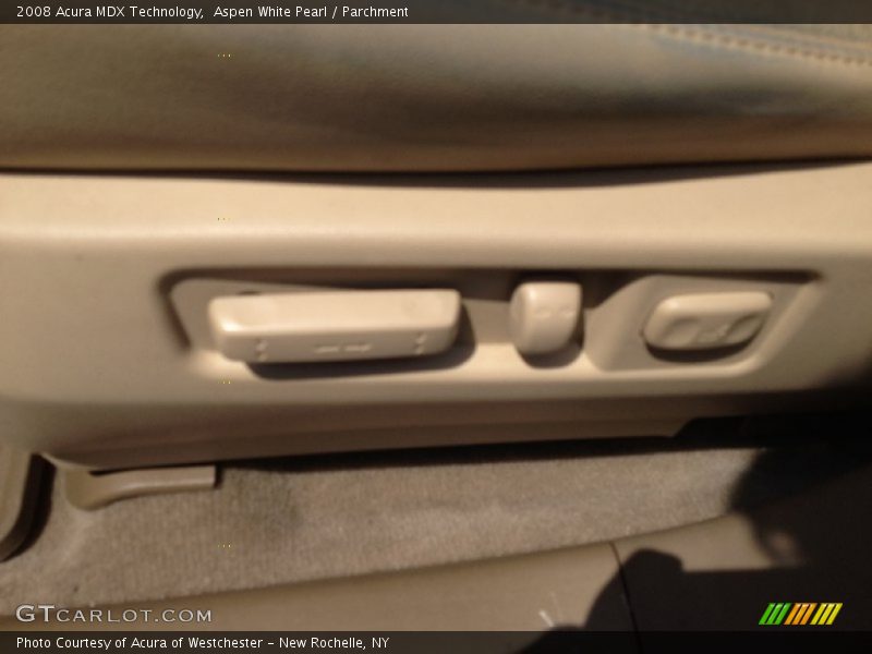 Aspen White Pearl / Parchment 2008 Acura MDX Technology