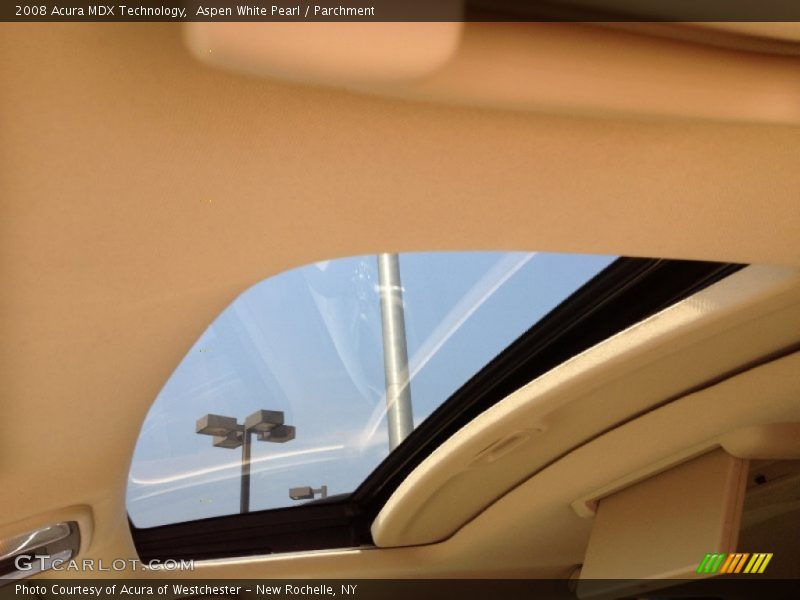 Aspen White Pearl / Parchment 2008 Acura MDX Technology