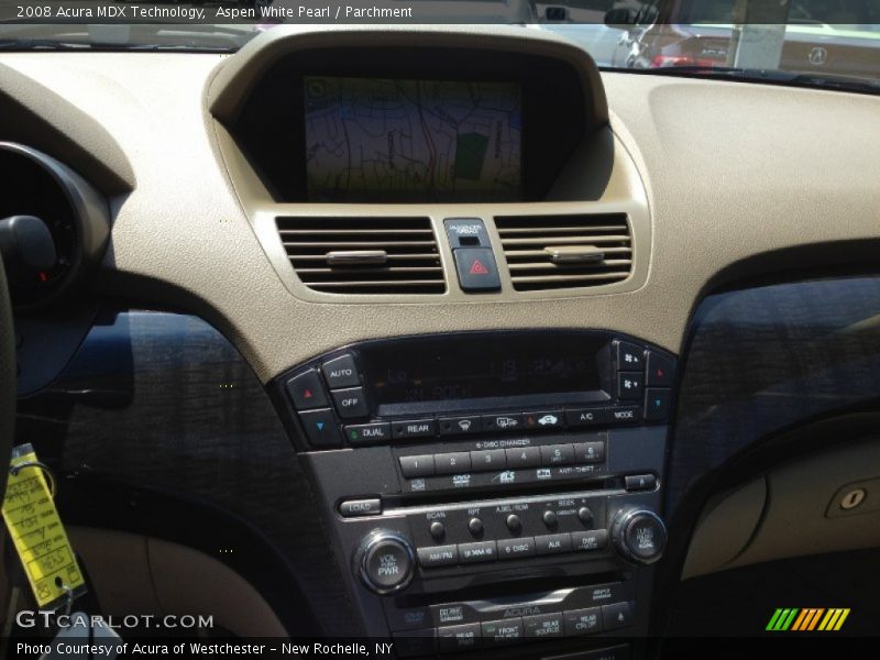 Aspen White Pearl / Parchment 2008 Acura MDX Technology