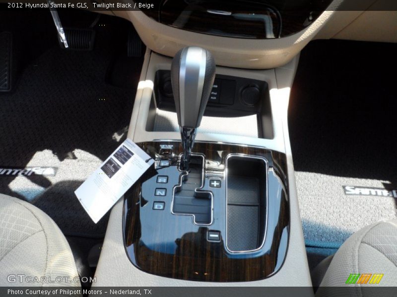 Twilight Black / Beige 2012 Hyundai Santa Fe GLS