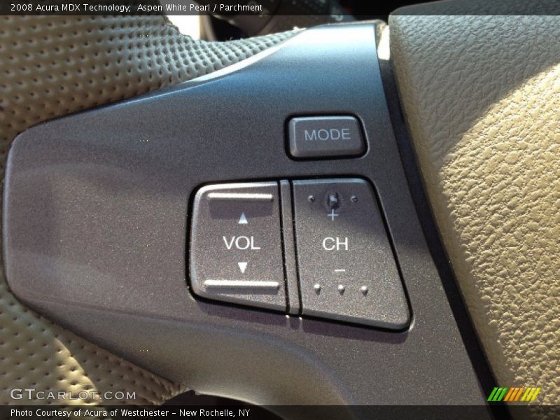 Aspen White Pearl / Parchment 2008 Acura MDX Technology