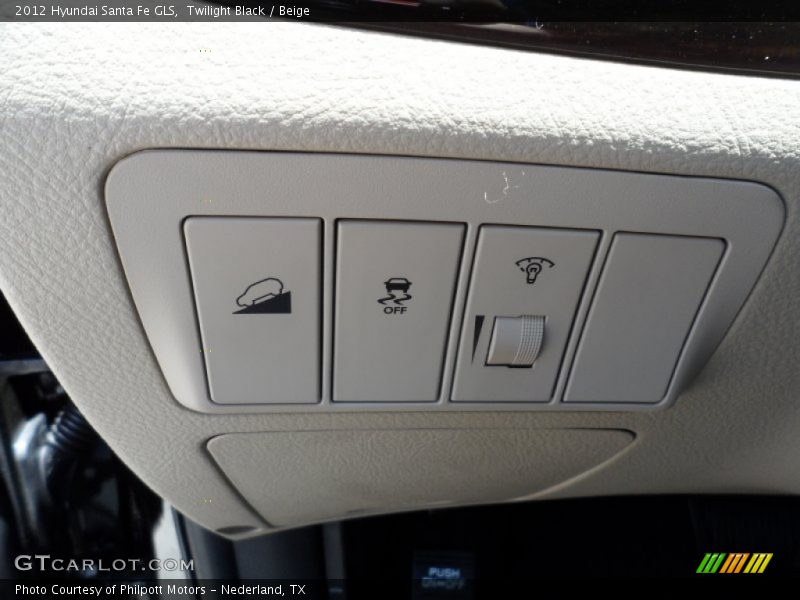 Twilight Black / Beige 2012 Hyundai Santa Fe GLS