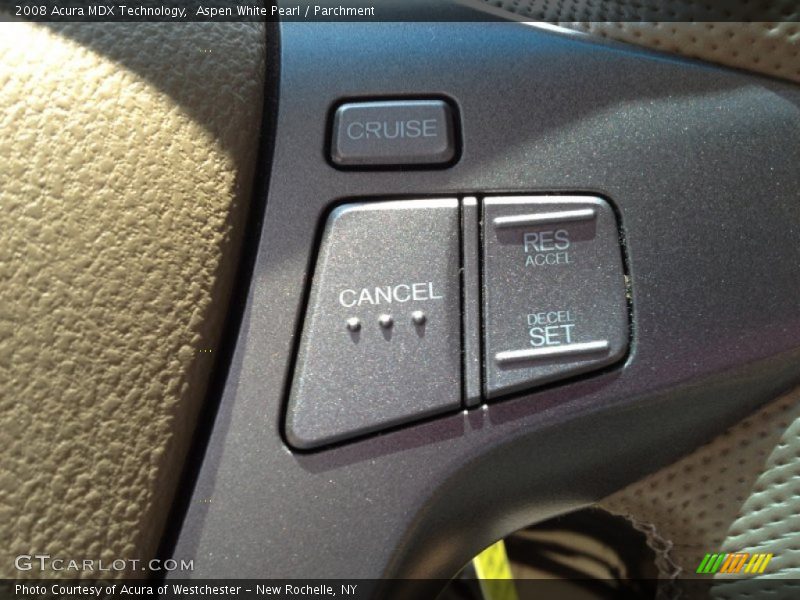 Aspen White Pearl / Parchment 2008 Acura MDX Technology