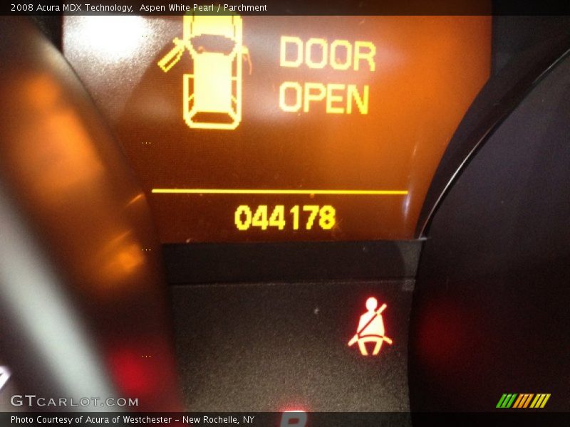 Aspen White Pearl / Parchment 2008 Acura MDX Technology