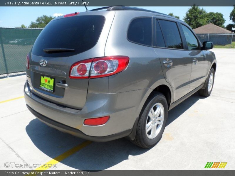 Mineral Gray / Gray 2012 Hyundai Santa Fe GLS