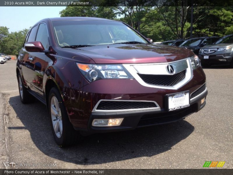 Dark Cherry Pearl / Parchment 2010 Acura MDX