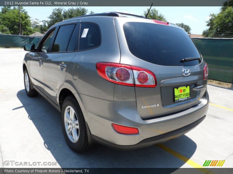 Mineral Gray / Gray 2012 Hyundai Santa Fe GLS