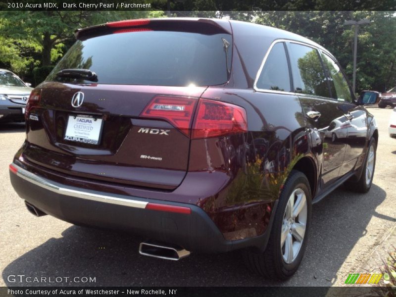 Dark Cherry Pearl / Parchment 2010 Acura MDX