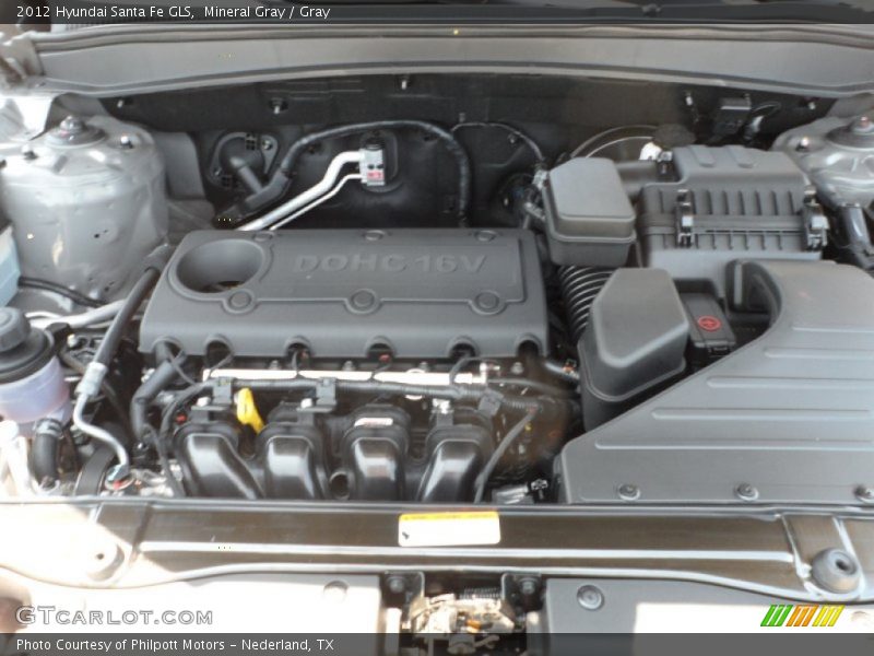Mineral Gray / Gray 2012 Hyundai Santa Fe GLS