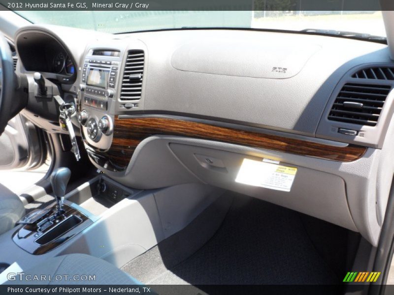 Mineral Gray / Gray 2012 Hyundai Santa Fe GLS