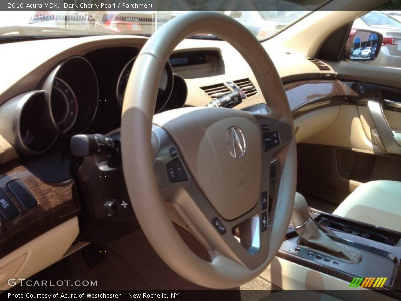 Dark Cherry Pearl / Parchment 2010 Acura MDX