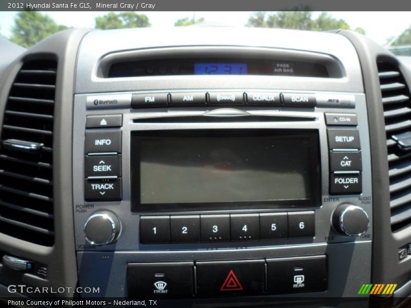 Mineral Gray / Gray 2012 Hyundai Santa Fe GLS