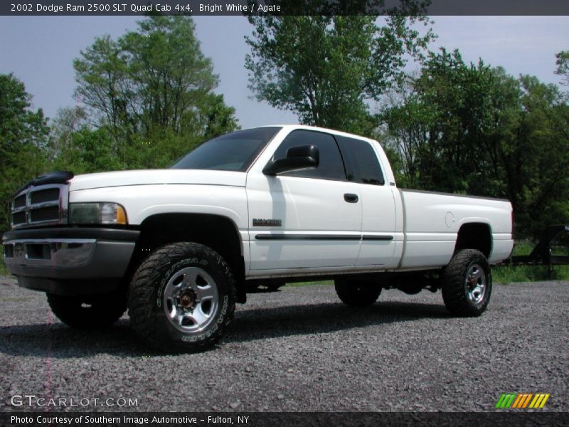Bright White / Agate 2002 Dodge Ram 2500 SLT Quad Cab 4x4