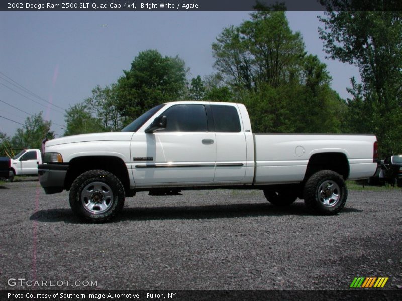 Bright White / Agate 2002 Dodge Ram 2500 SLT Quad Cab 4x4