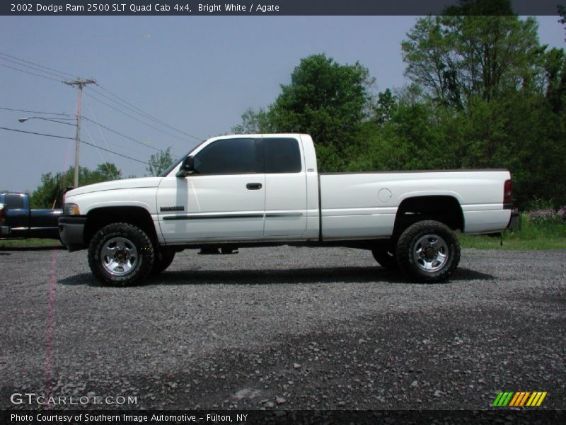 Bright White / Agate 2002 Dodge Ram 2500 SLT Quad Cab 4x4