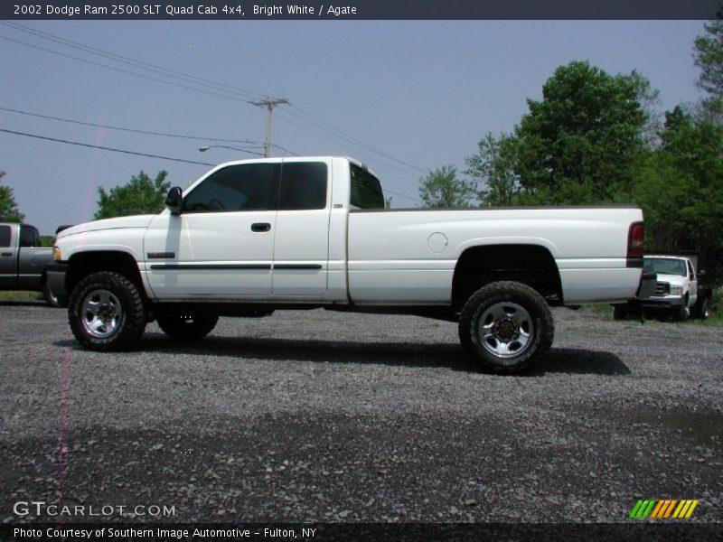 Bright White / Agate 2002 Dodge Ram 2500 SLT Quad Cab 4x4
