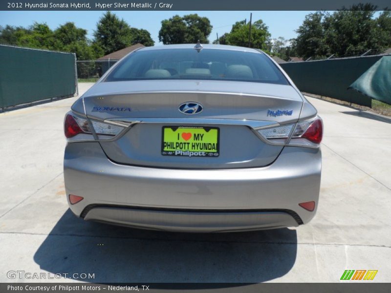 Hyper Silver Metallic / Gray 2012 Hyundai Sonata Hybrid