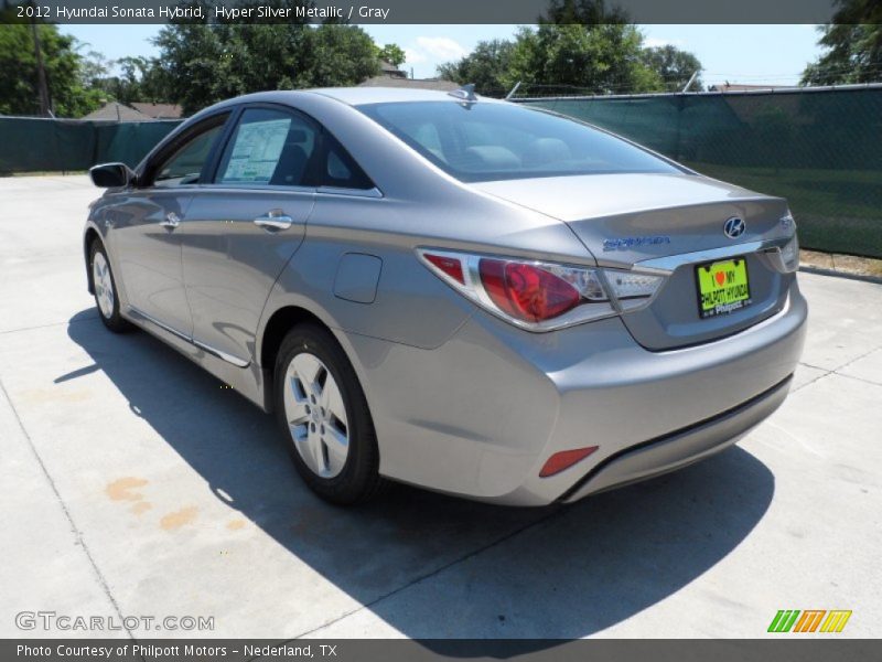 Hyper Silver Metallic / Gray 2012 Hyundai Sonata Hybrid