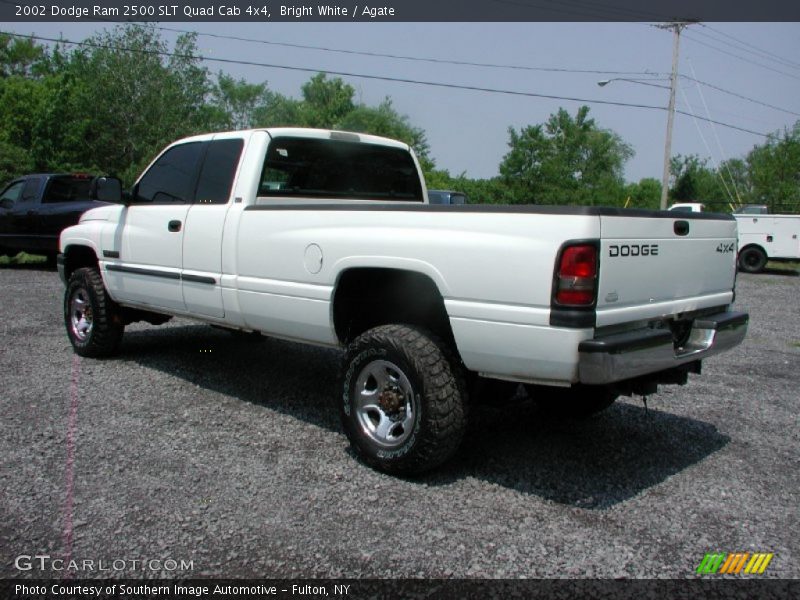 Bright White / Agate 2002 Dodge Ram 2500 SLT Quad Cab 4x4