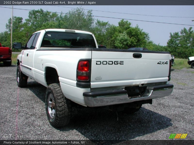 Bright White / Agate 2002 Dodge Ram 2500 SLT Quad Cab 4x4