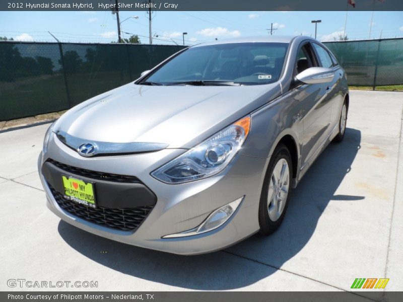 Hyper Silver Metallic / Gray 2012 Hyundai Sonata Hybrid