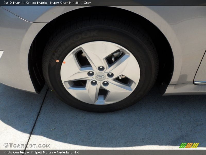 Hyper Silver Metallic / Gray 2012 Hyundai Sonata Hybrid