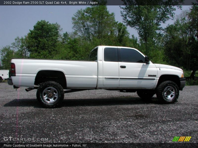 Bright White / Agate 2002 Dodge Ram 2500 SLT Quad Cab 4x4