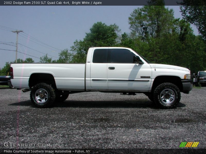 Bright White / Agate 2002 Dodge Ram 2500 SLT Quad Cab 4x4