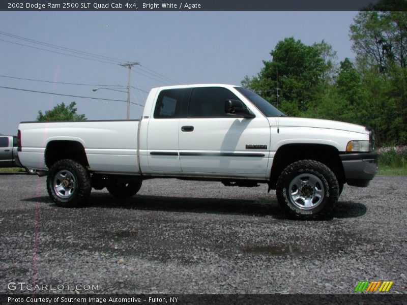 Bright White / Agate 2002 Dodge Ram 2500 SLT Quad Cab 4x4